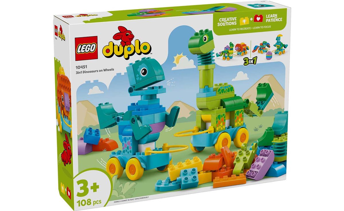 10451 | LEGO® DUPLO® 3in1 Dinosaurs on Wheels